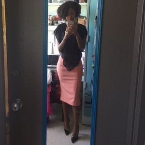 Peach Eva Mendez skirt